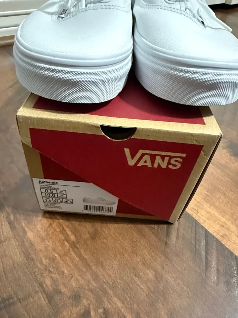 True white Authentic Vans NIB - Picture 2 of 3